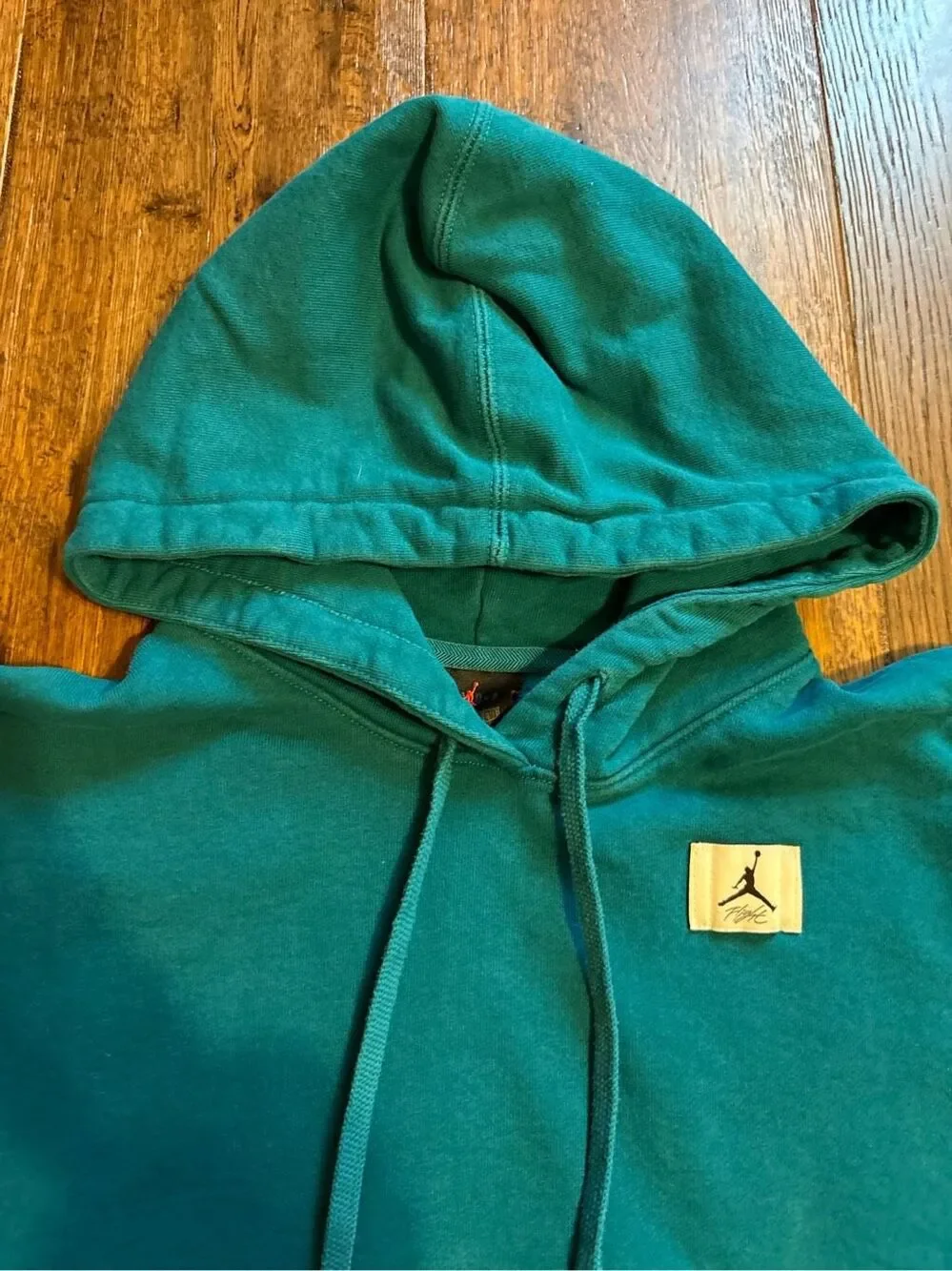 Jordan air teal green hoodie sweatshirt M logo
